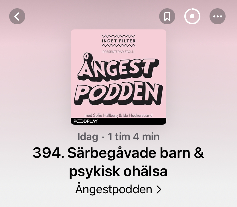 Ångestpodden om särskilt begåvade elever