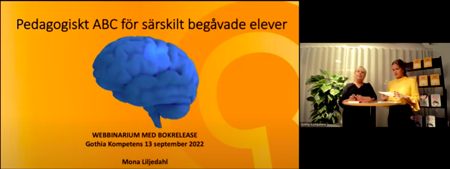 Webbinarium med bokrelease – Pedagogiskt ABC för särskilt begåvade elever