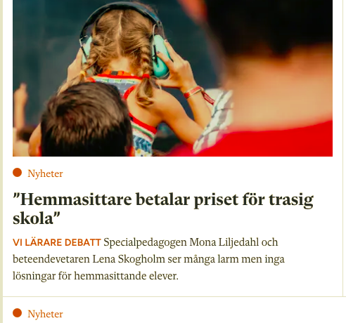 Hemmasittarna visar skolans osynliga gift